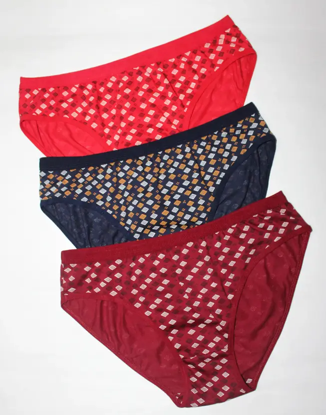 Pack of 3 Women Hipster Multicolor Panty