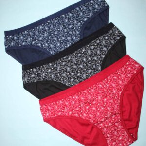 Pack of 3 Women Hipster Black, Blue, Maroon Panty