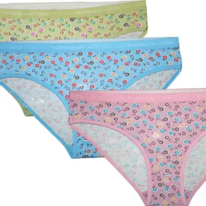 Pack of 3 Women Hipster Light Blue, Light Green, Pink Panty