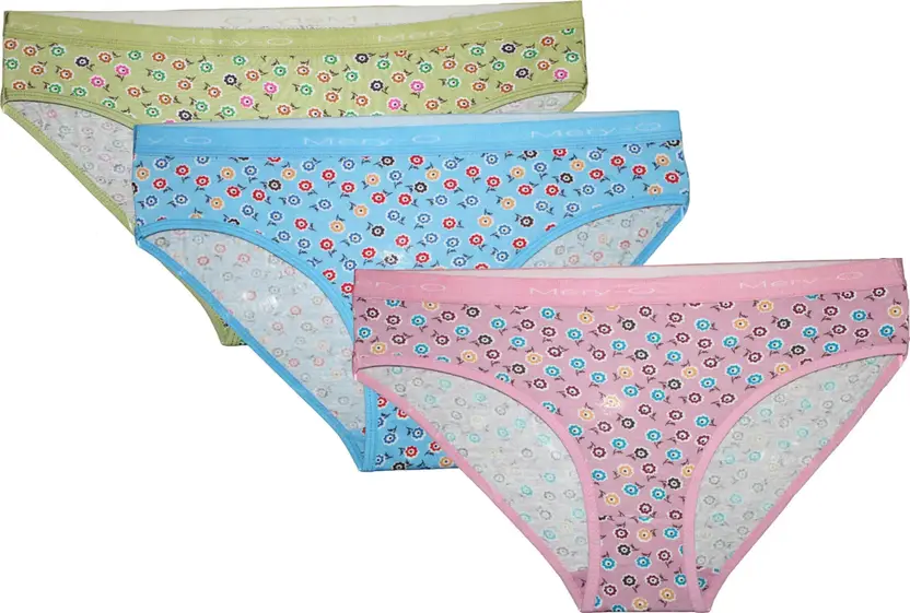 Pack of 3 Women Hipster Light Blue, Light Green, Pink Panty
